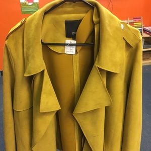 River Island Yellow Suede Jacket